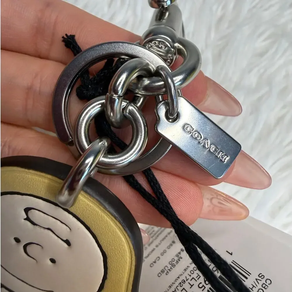 NWT Coach X Peanuts Charlie Brown Bag Charm